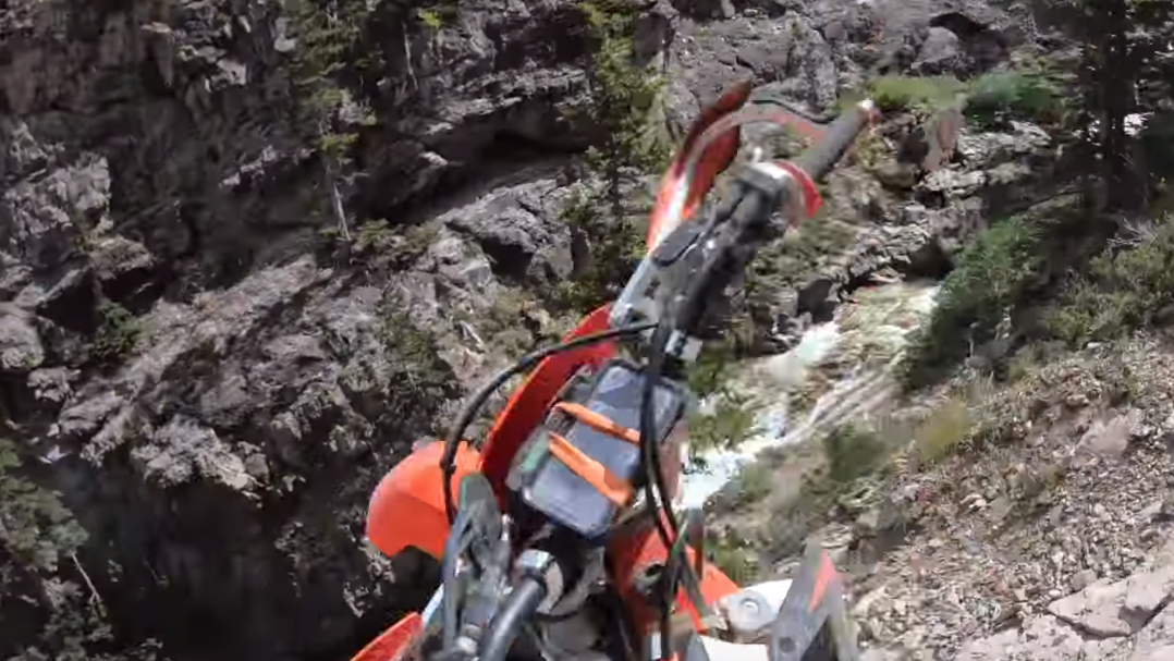 KTM rider falls